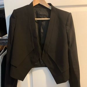 BCBG Cropped Blazer in Black
